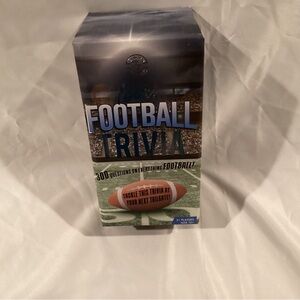 Football Trivia Card Game - Black and Blue